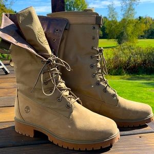 Timberland lace up combat boots. Size 9.5. Water proof